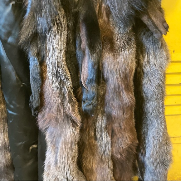 Christine Vogdt Cut Fur Coat Mink Brown/black Vintage Women’s - Picture 5 of 11